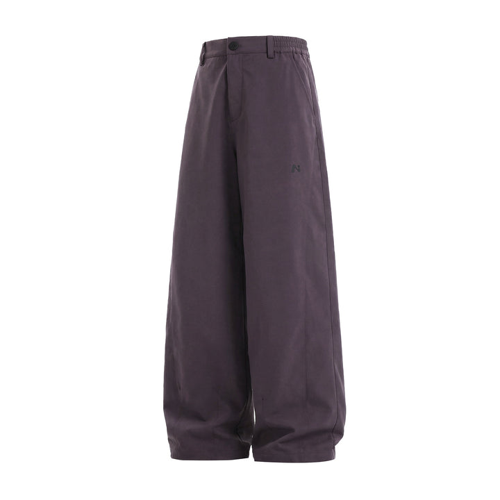 Women's Extra Wide Palazzo Trousers with Half-Elastic Waistband and Wide Leg Mune Fashion