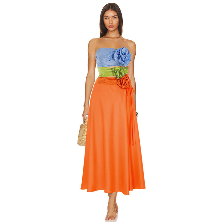 Women's One-Piece Swimsuit with Elaborate Ruffle Details Mune Fashion