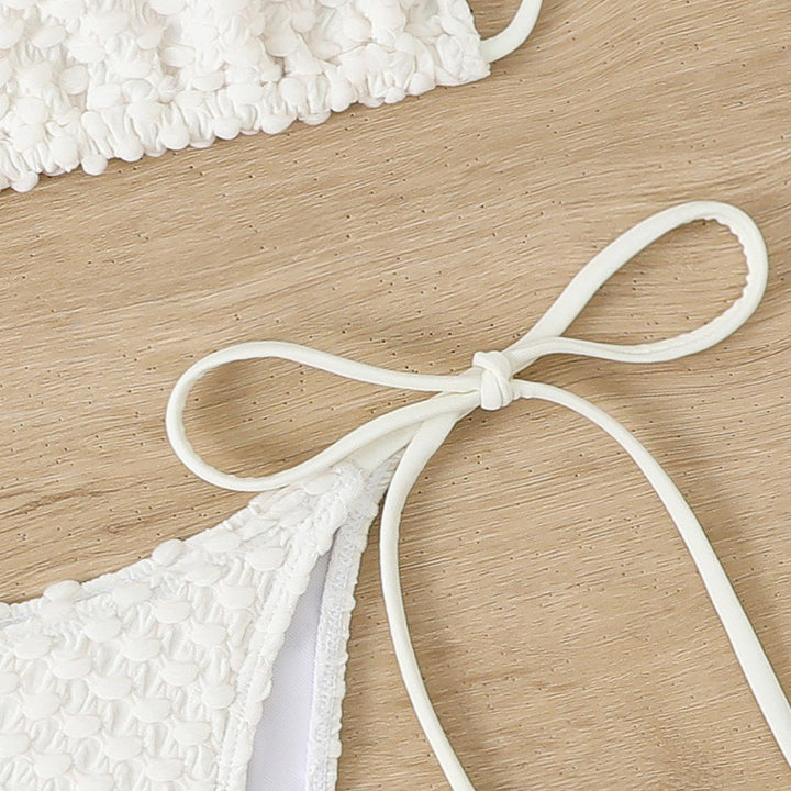 Women’s Crochet Bikini Set with Adjustable Side Ties and Unique Design Mune Fashion