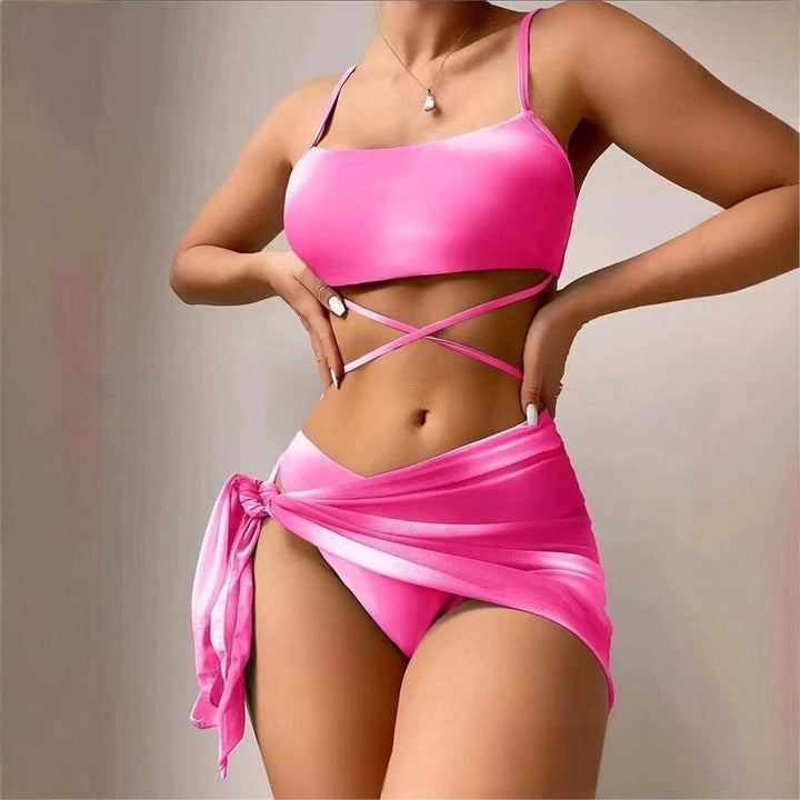 Damen Modischer Tankini mit drapierten Details Echo Archiv