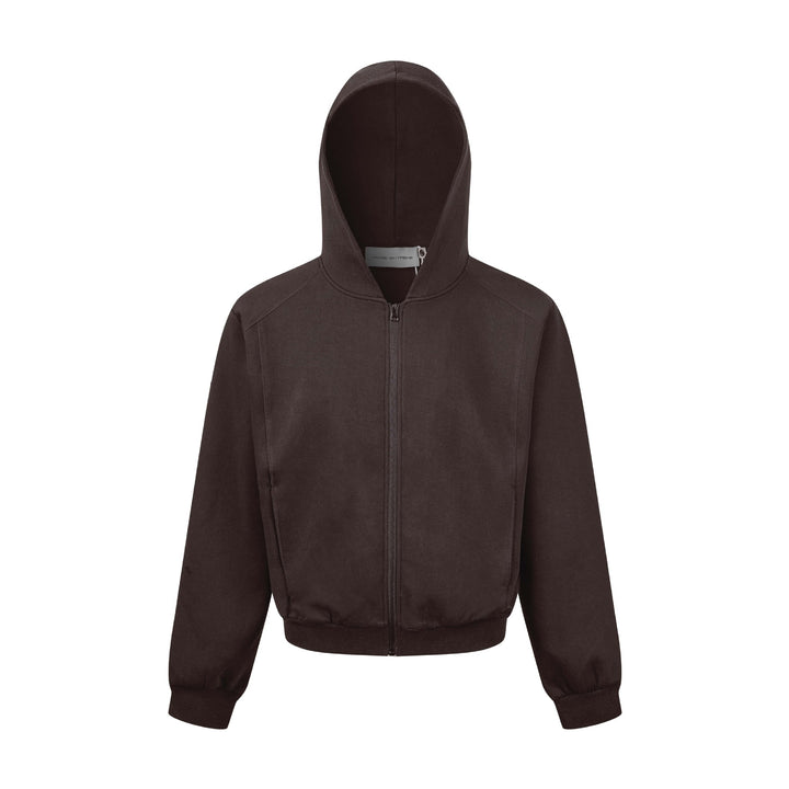Unisex Hooded Sweat Jacket with Full-Length Zipper and Ribbed Hem Mune Fashion
