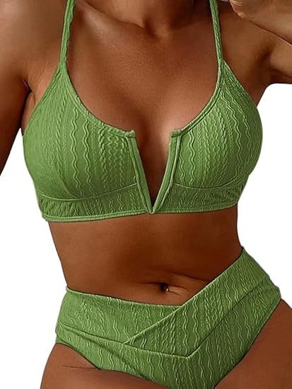 Women's High-Quality Bikini Set with V-Neck Mune Fashion