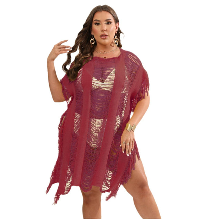 Ladies airy fringe beach cover-up Mune Fashion