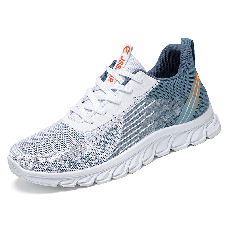 Men's breathable lightweight running sneakers with knitted upper material and cushioned EVA sole Mune Fashion