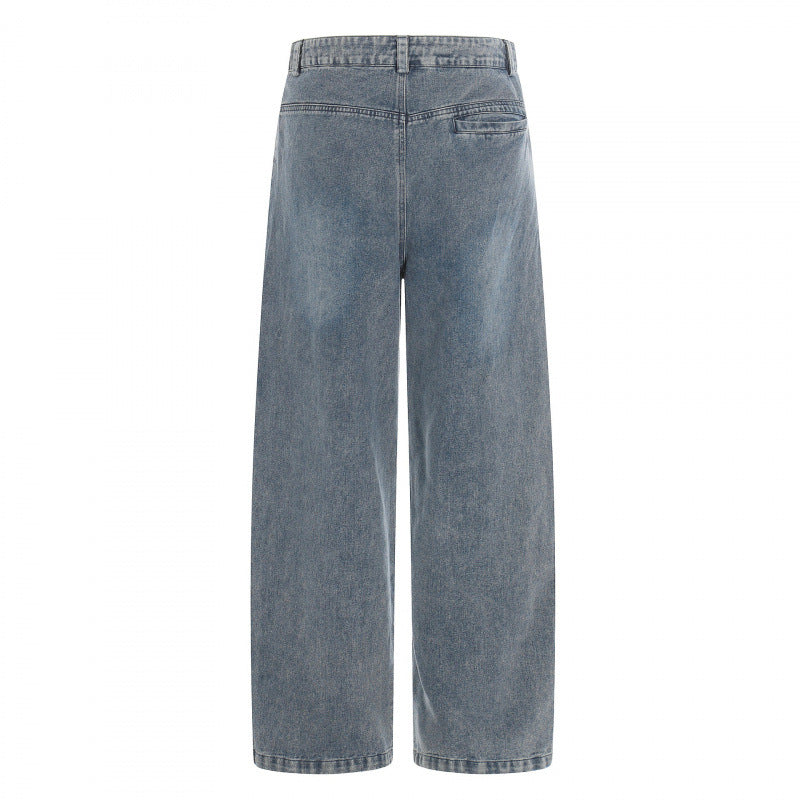 Women's high-cut wide-leg jeans in utility style with patch pockets Mune Fashion