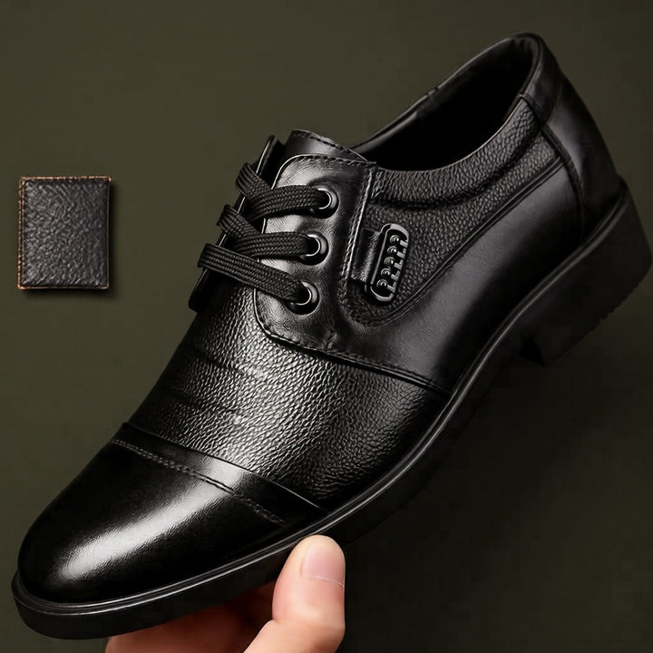 Men Classic Leather Lace-up Shoes Mune Fashion