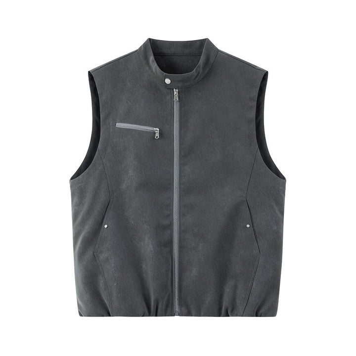 Men's Stylish Leather Vest Mune Fashion