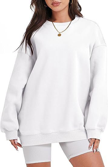 Women's oversized sweatshirt with dropped shoulders and brushed inner lining Mune Fashion