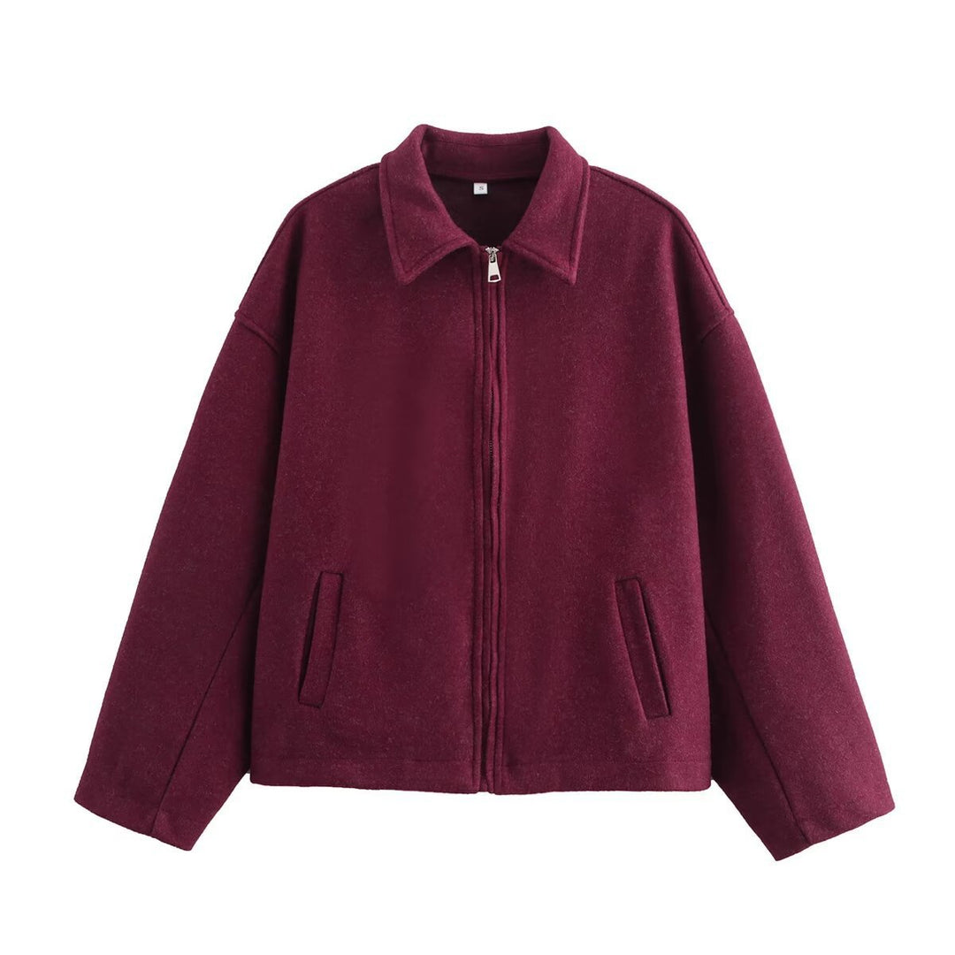Women Sporty Fleece Jacket Mune Fashion