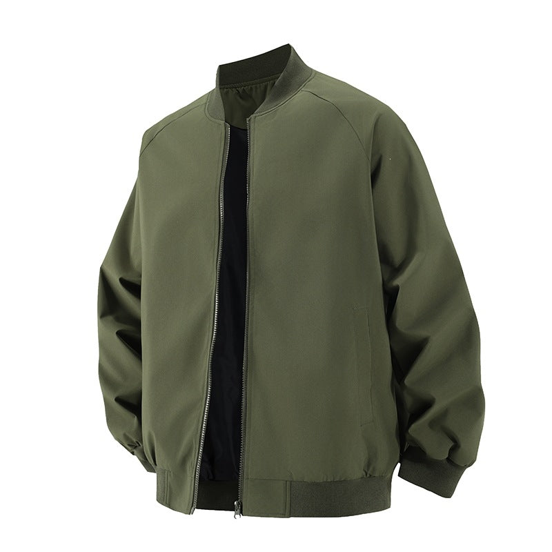 Men's Fashionable Bomber Jacket with Elastic Cuffs Mune Fashion
