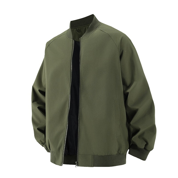 Men's Fashionable Bomber Jacket with Elastic Cuffs Mune Fashion