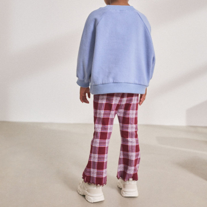 Women's flared pants with check pattern Mune Fashion