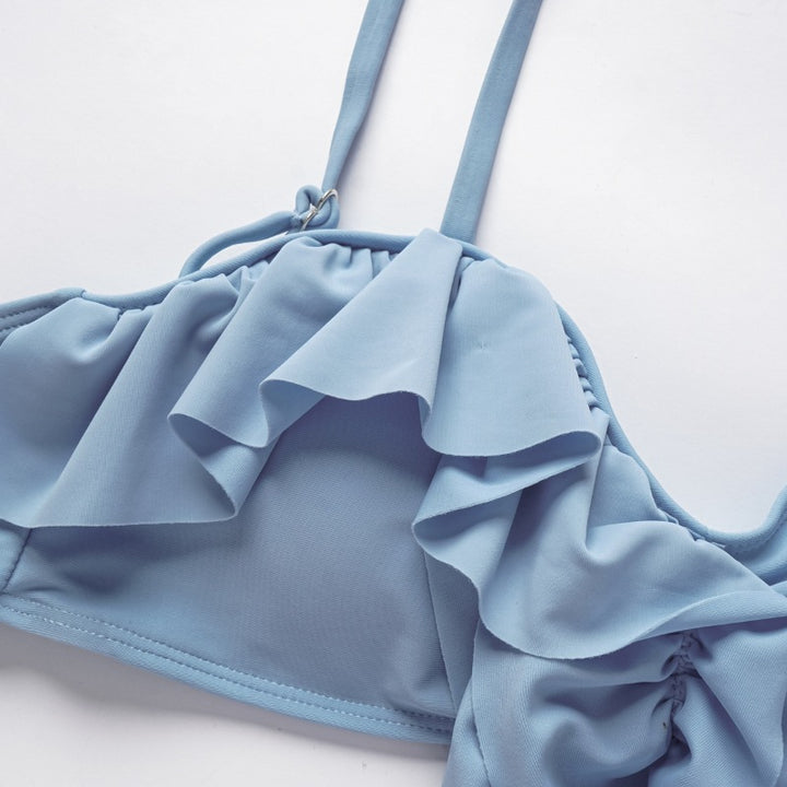 Ladies fashionable ruffled swimsuit Mune Fashion