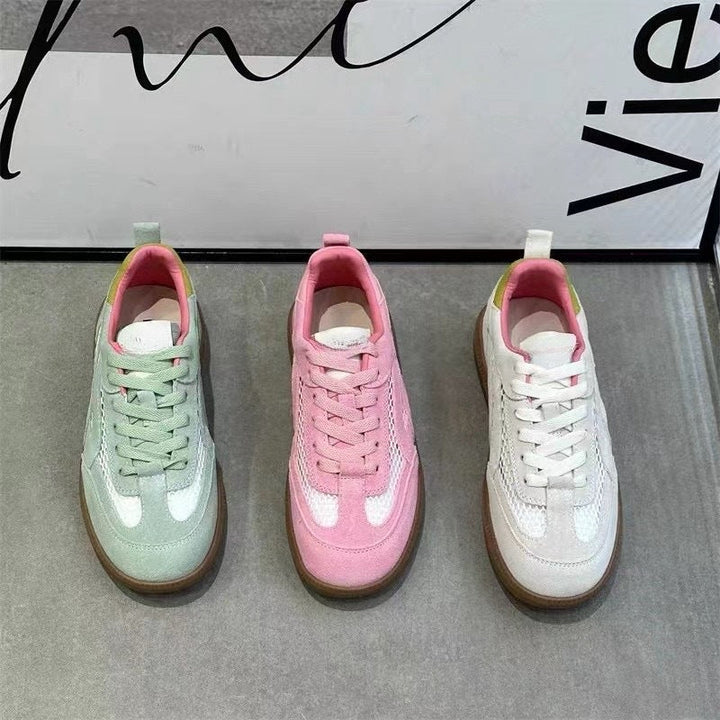 Women Retro Sneaker with breathable surface structure and structured sole Mune Fashion