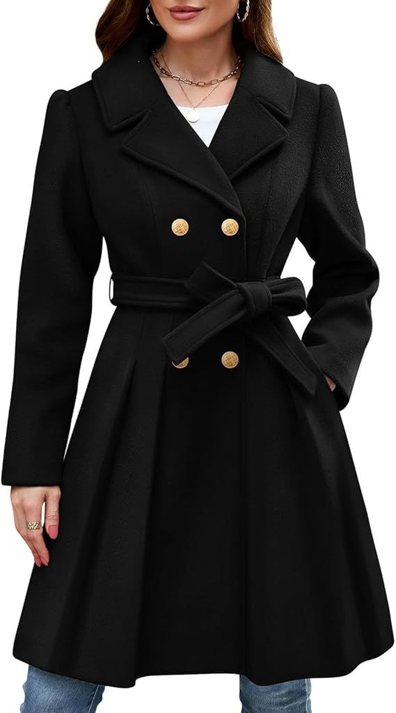 Women's Elegant Double-Breasted Coat