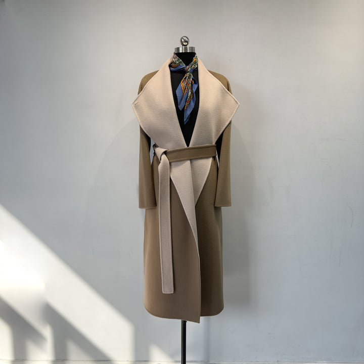 Women's Chic Wool Blend Coat Drune