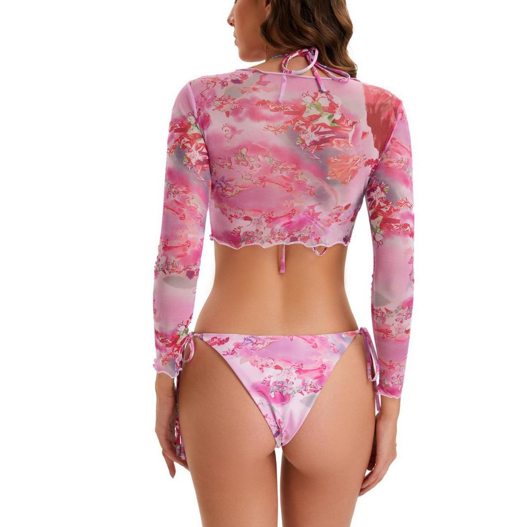 Women's Sporty Long Sleeve Bikini Set Mune Fashion