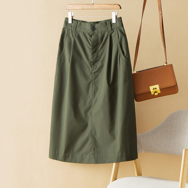 Women's Elegant Midi Skirt Mune Fashion
