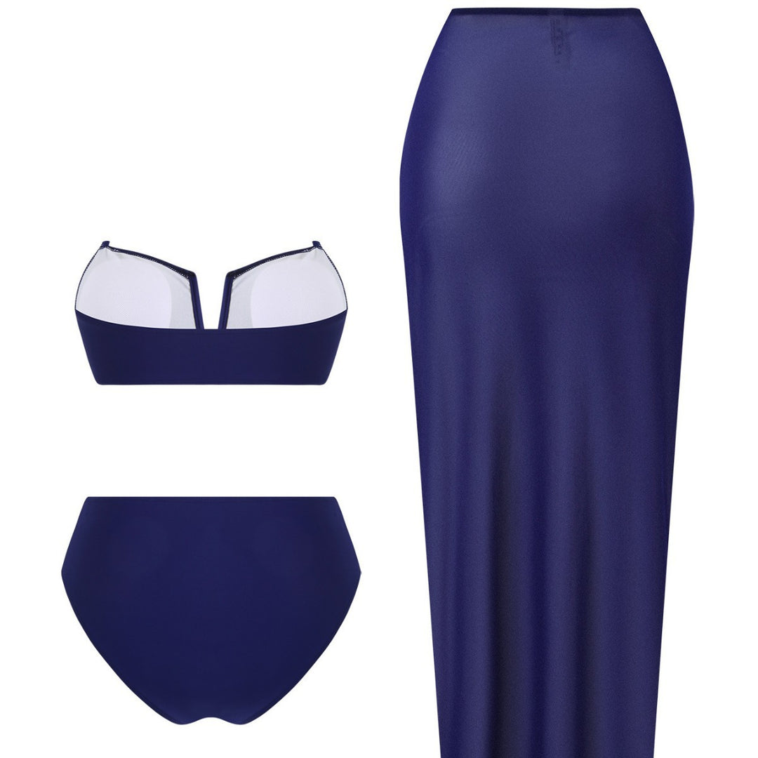 Women's Swimsuit Set with Elegant Skirt by Mune Fashion