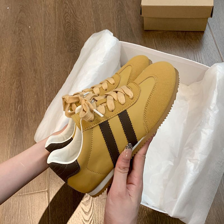 Women's sporty sneakers with high-quality suede upper and breathable lining Mune Fashion
