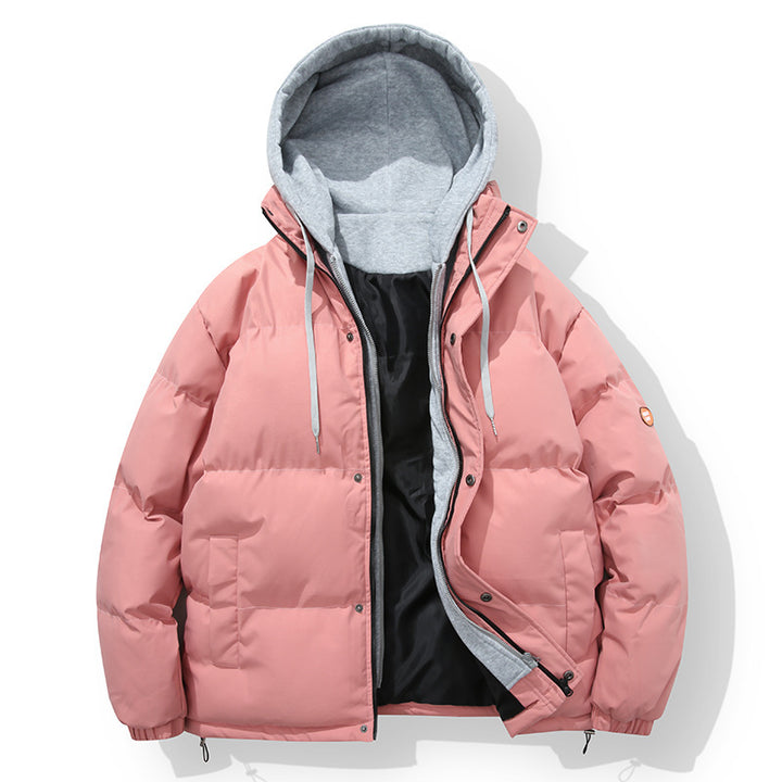 Men's padded quilted jacket with integrated hood layer and adjustable hem Mune Fashion