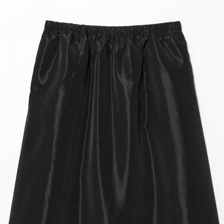 Women Cropped Bomber Jacket made of Satin Look with Zipper and Elastic Hem Mune Fashion