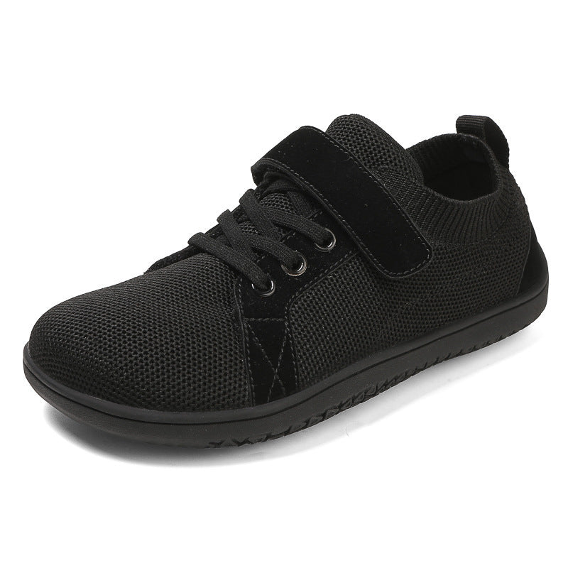 Women's knitted sneakers with adaptive fit, one-handed Velcro closure, and flexible rolling sole Mune Fashion