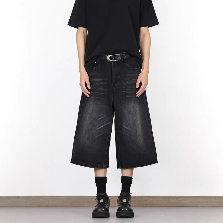 Men's Fashion Dialen Denim Cargo Shorts Mune Fashion