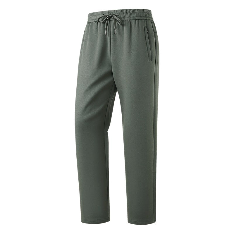 Men's Slim-Fit Leisure Pants made from breathable functional fleece with drawstring waistband, zip pockets & ribbed cuffs Mune Fashion