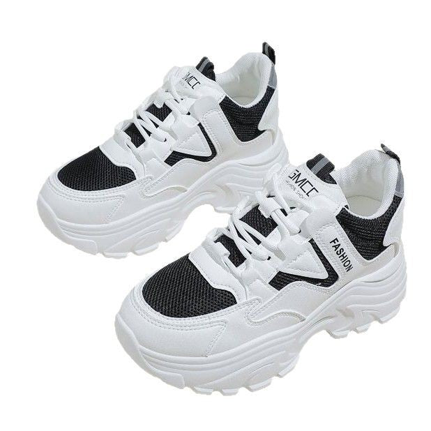 Women Sporty Sneakers with Breathable Mesh Upper and Cushioned Sole Mune Fashion