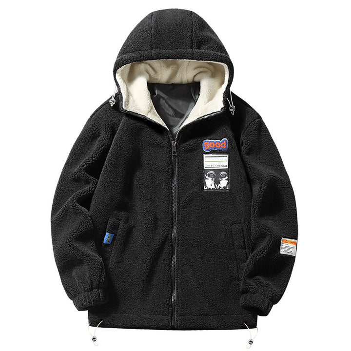Men's Cozy Fleece Jacket with Hood Mune Fashion