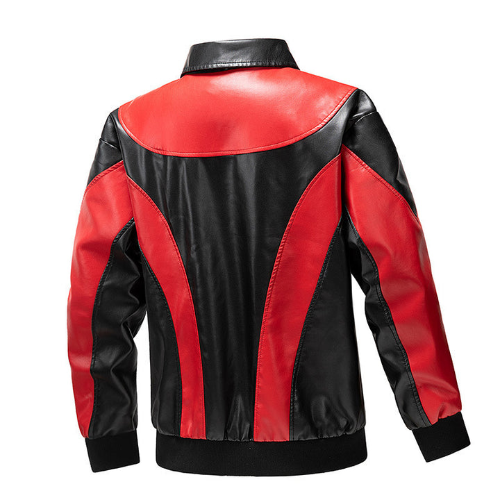 Men's Fashionable Retro Leather Jacket Mune Fashion