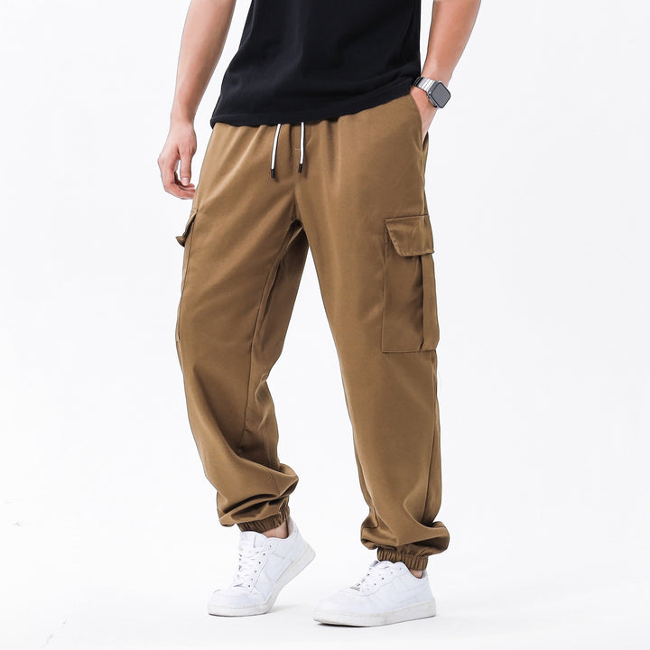 Men's multifunctional cargo pants with elastic waistband and practical pockets Mune Fashion