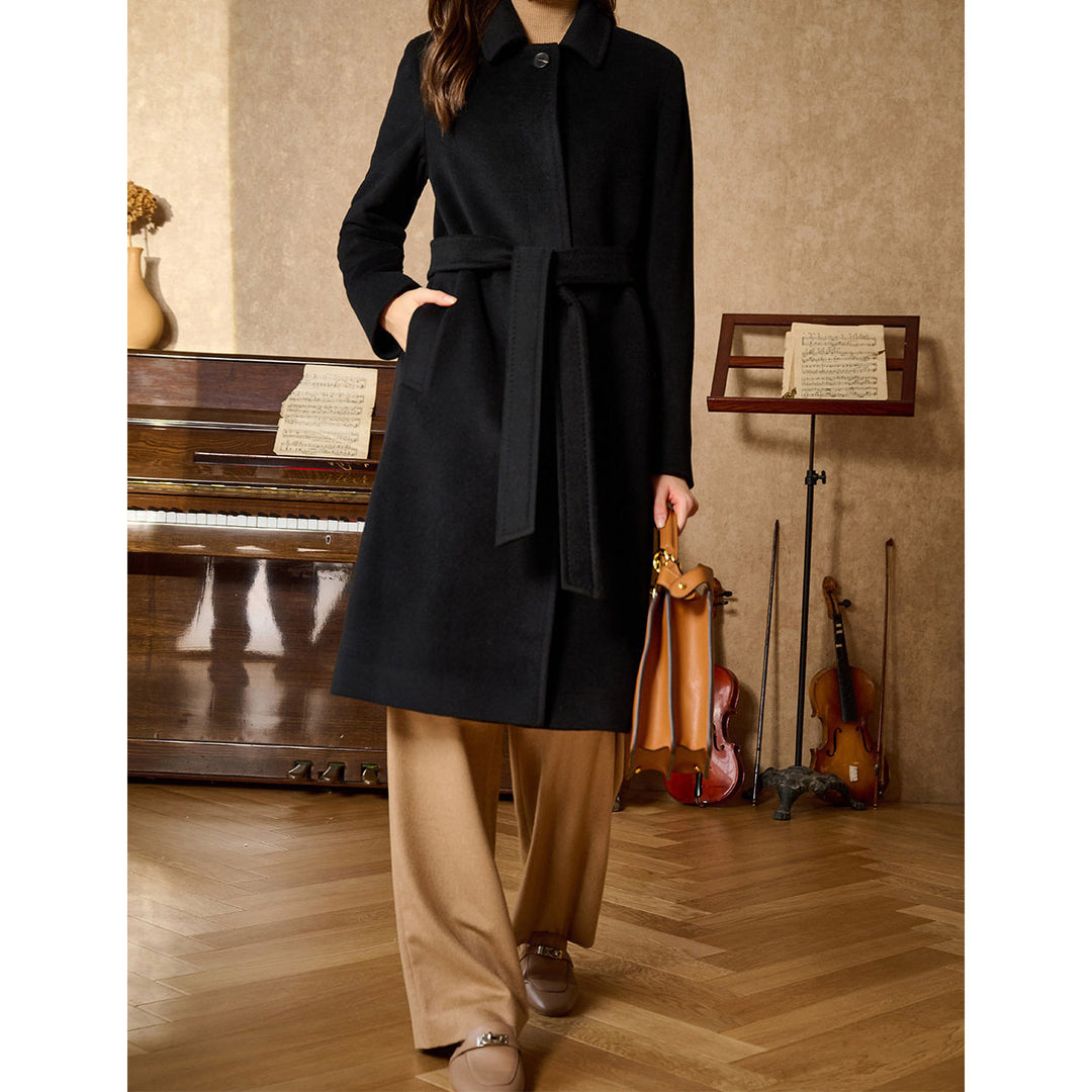 Women's Elegant and Stylish Wool Coat Mune Fashion