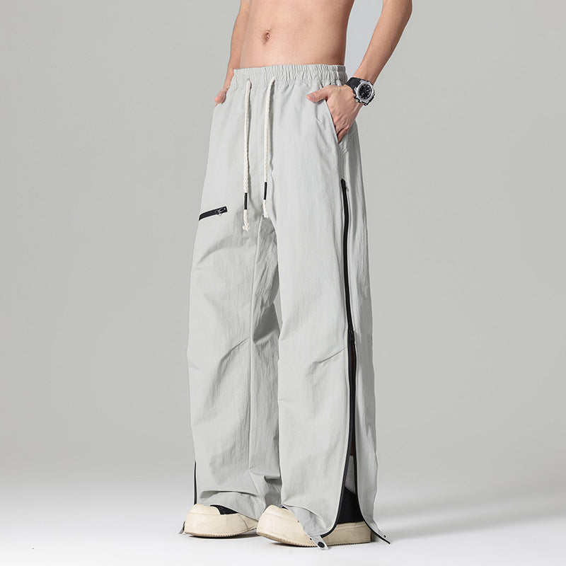 Men's Fashion Casual Pants with Extended Ventilation Openings