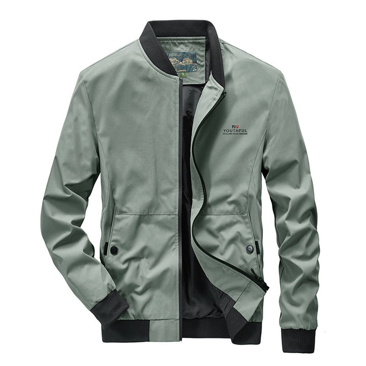 Men's Sporty Bomber Jacket with High Pockets Mune Fashion