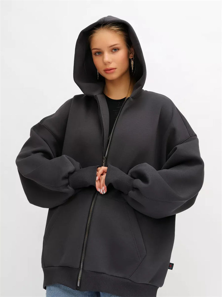 Women's Oversized Hooded Jacket Mune Fashion