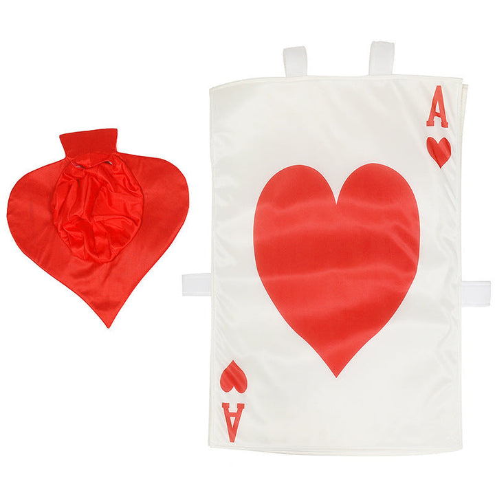 Men's costume as playing card with heart motif Mune Fashion
