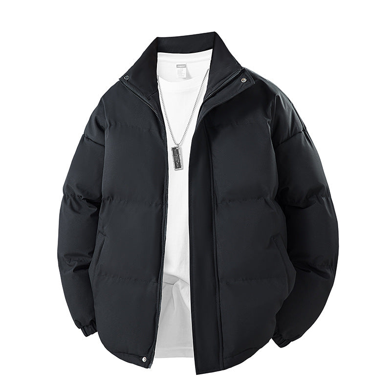 Herren gesteppte Winterjacke mit hohem Stehkragen, Daunenoptik und Relaxed‑Fit Mune Fashion