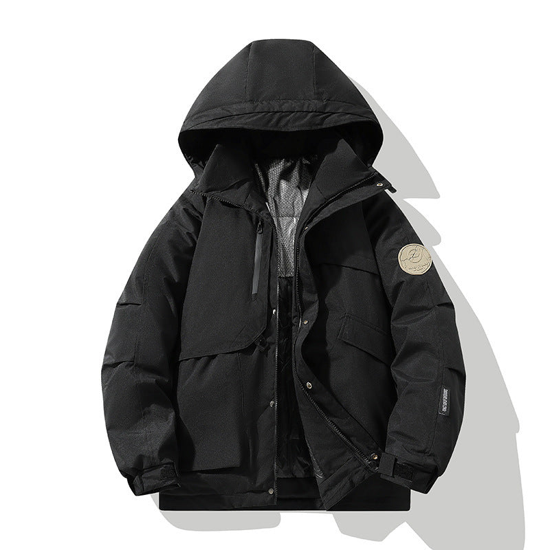 Men's Technical Hooded Field Parka with Thermal Insulation, Windproof Membrane and Multi-Pocket Mune Fashion