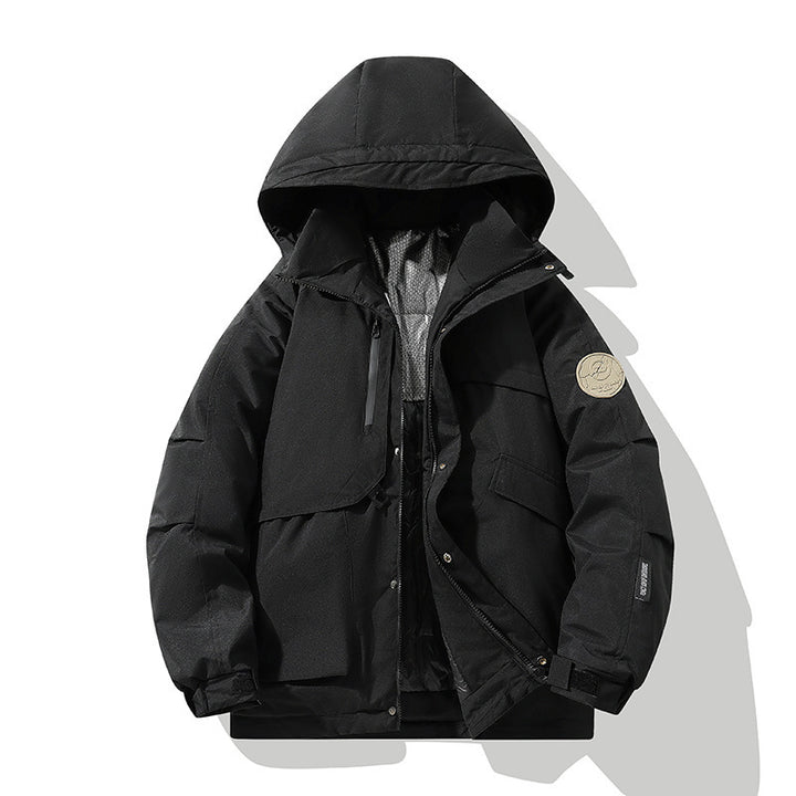 Men's Technical Hooded Field Parka with Thermal Insulation, Windproof Membrane and Multi-Pocket Mune Fashion