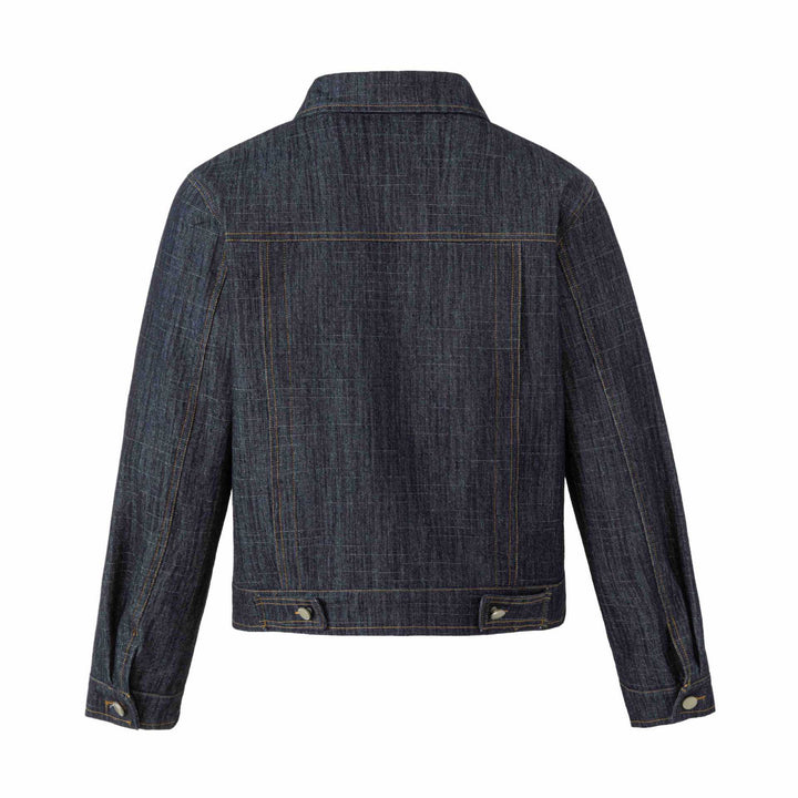 Women's denim jacket with decorative studs and precise decorative seams Mune Fashion