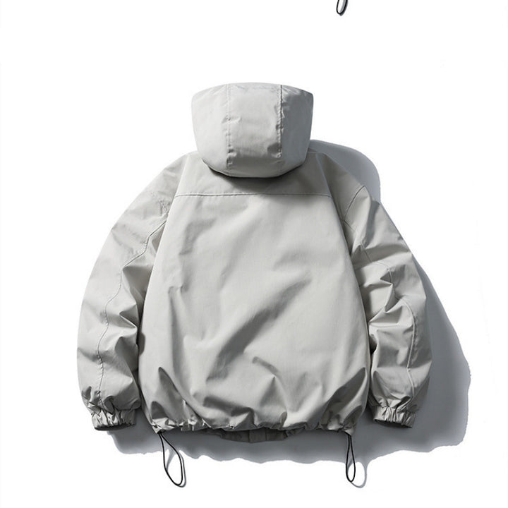 Unisex Waterproof technical hooded jacket with multiple pockets and adjustable hem Mune Fashion