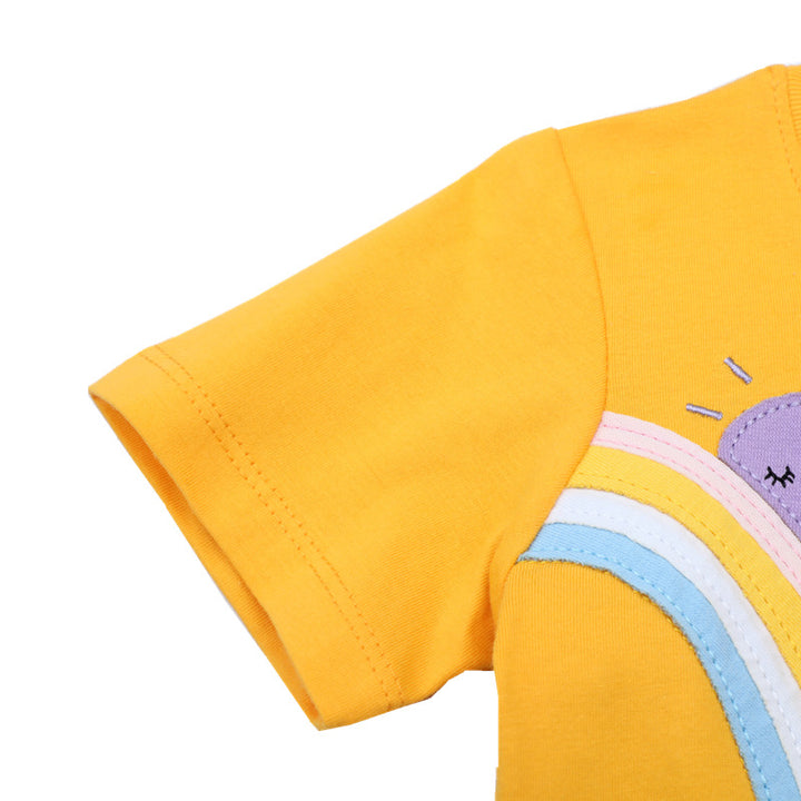Girls T-shirt with colorful unicorn and rainbow design Mune Fashion