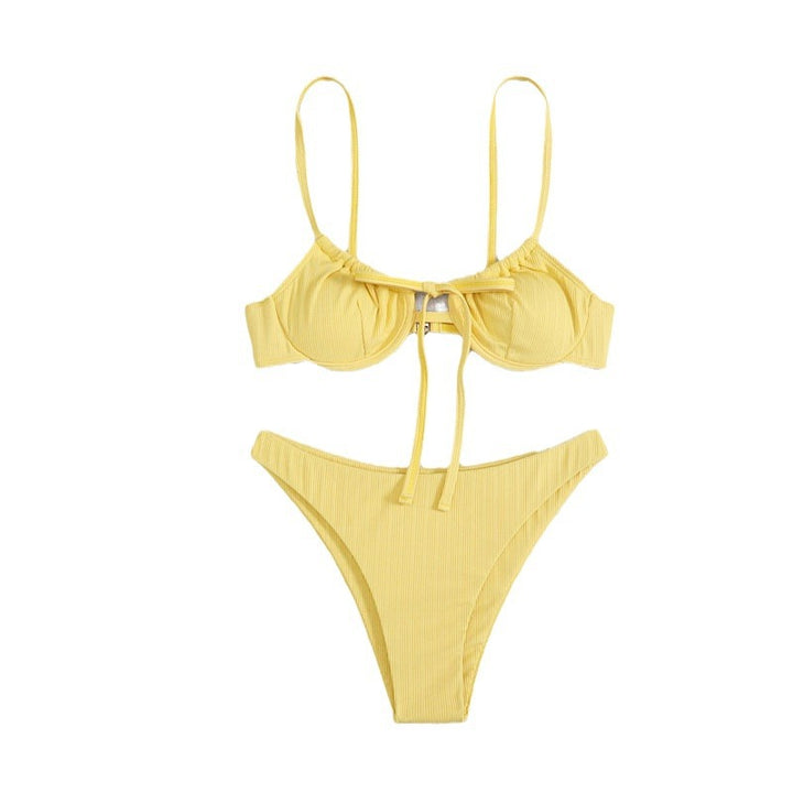 Women's bikini set with adjustable straps and sophisticated knot Mune Fashion