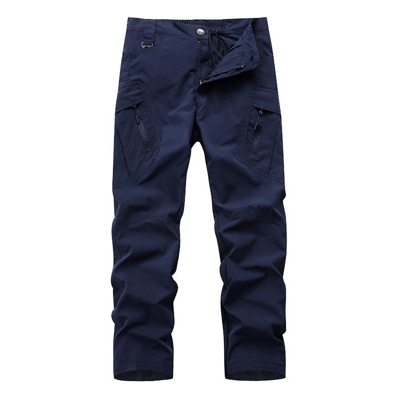 Men's Technical Trekking Pants with Water-Repellent Surface, Ergonomic Knee Inserts, and Multi-Pockets Mune Fashion