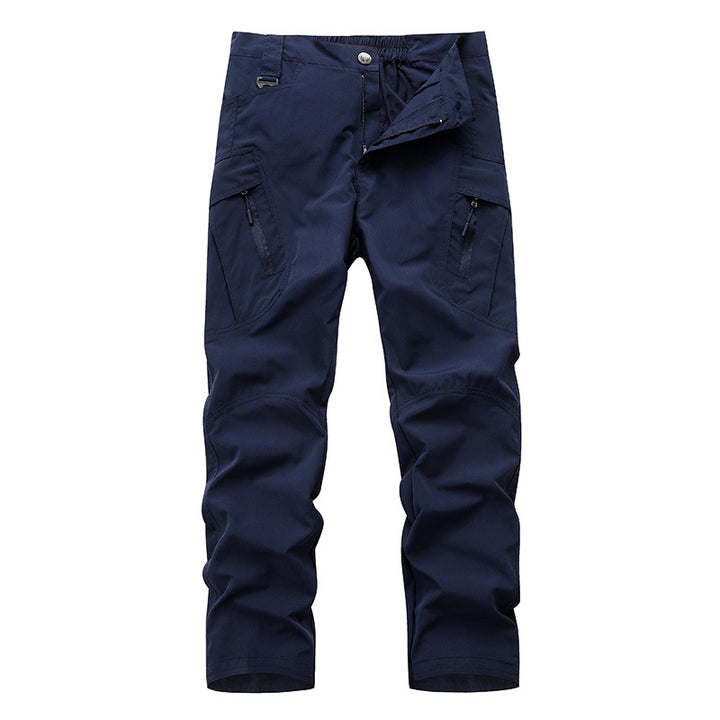 Men's Technical Trekking Pants with Water-Repellent Surface, Ergonomic Knee Inserts, and Multi-Pockets Mune Fashion