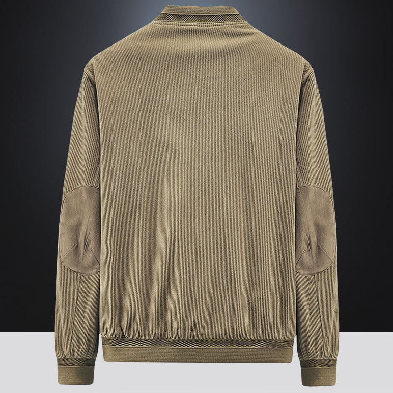 Men's corduroy bomber-style jacket with quilted thermal lining Mune Fashion