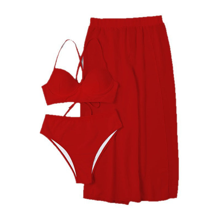 Women's Bikini Set with elegant wrap skirt Mune Fashion