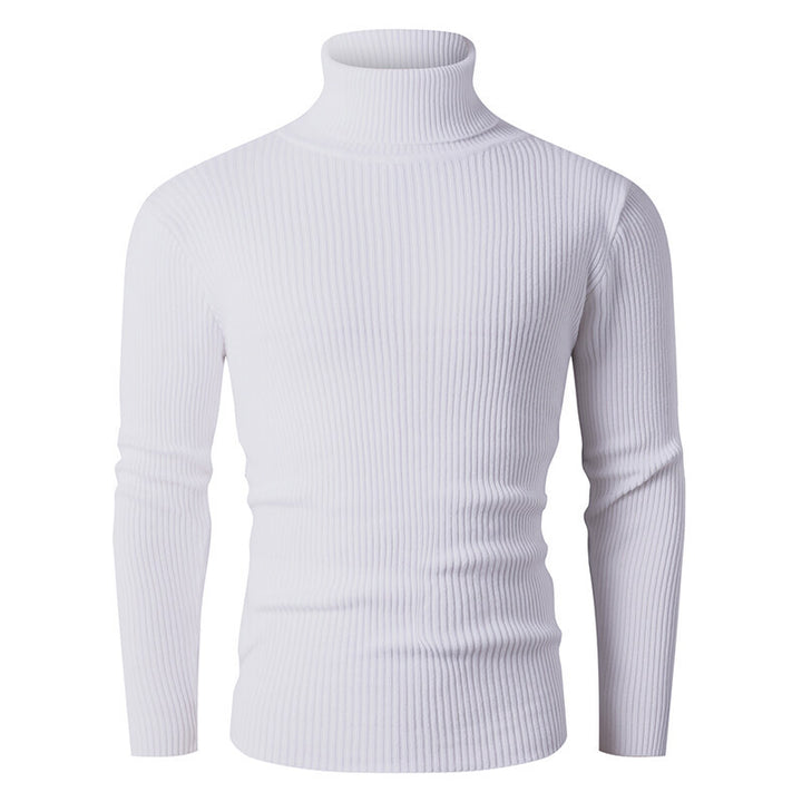 Men's tailored ribbed knit turtleneck sweater Slim Fit Mune Fashion